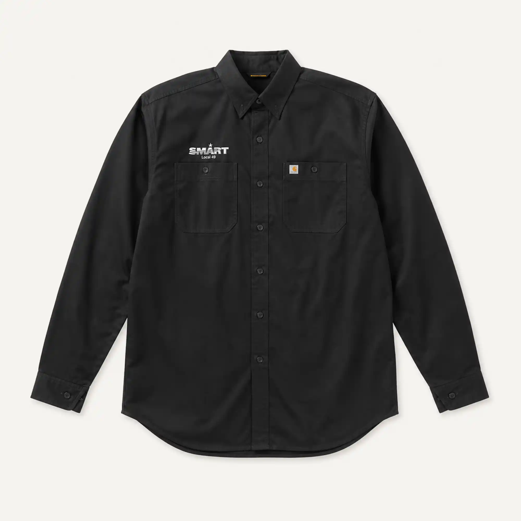Carhartt Button-Up Long-Sleeve Shirt – Black