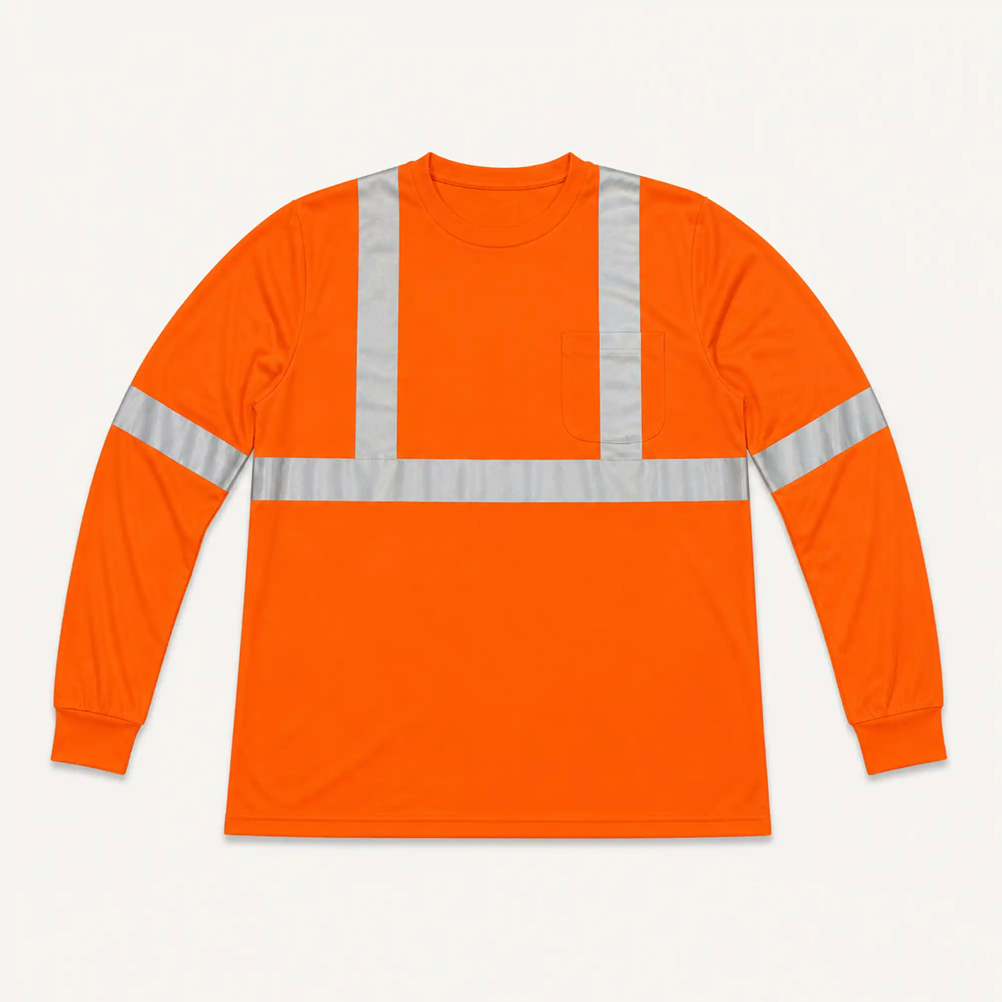 High-Visibility Long-Sleeve Shirt – Orange