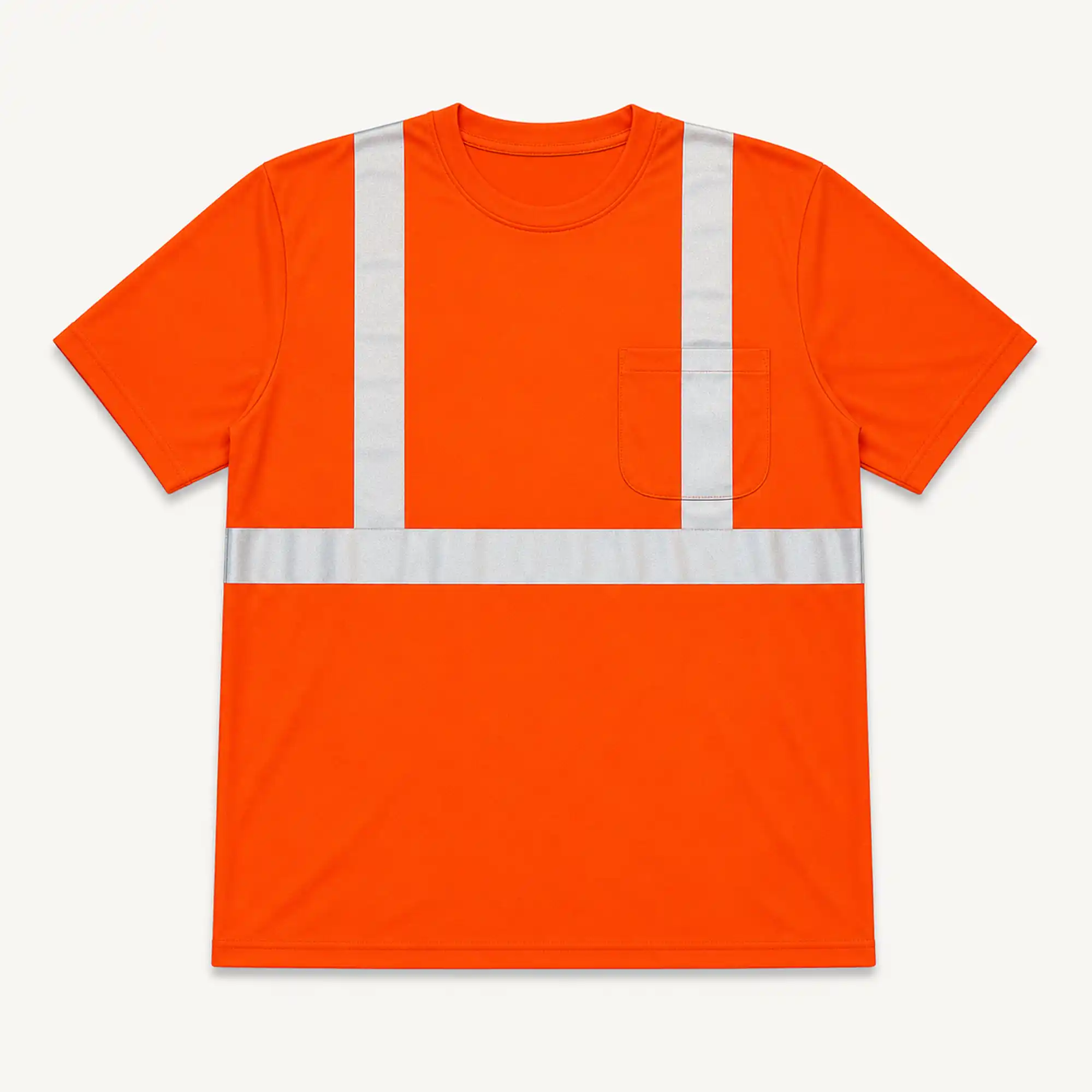 High-Visibility Short-Sleeve Shirt – Orange